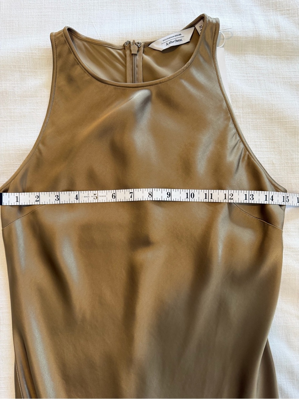 & Other Stories NWT Satin Slip Midi Dress Size 6 - Picture 10 of 15